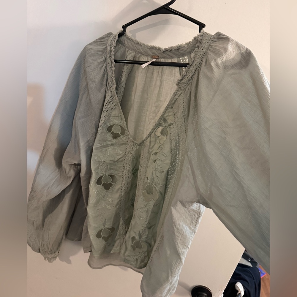 Elegant Green Women's Free People Top